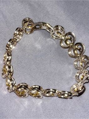 Gold-Tone Linked Circle Bracelet - Women's Fashion Jewelry